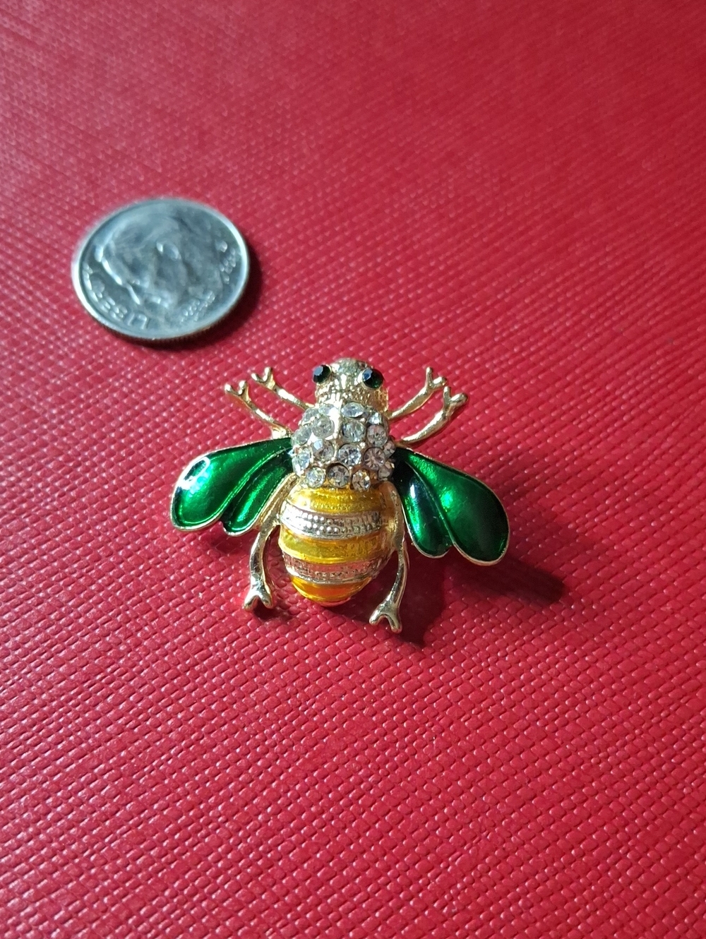 Fly Brooch Pin Gold Tone New